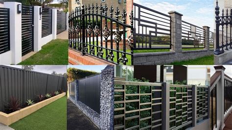 house with metal fence on the side|modern metal fence ideas.